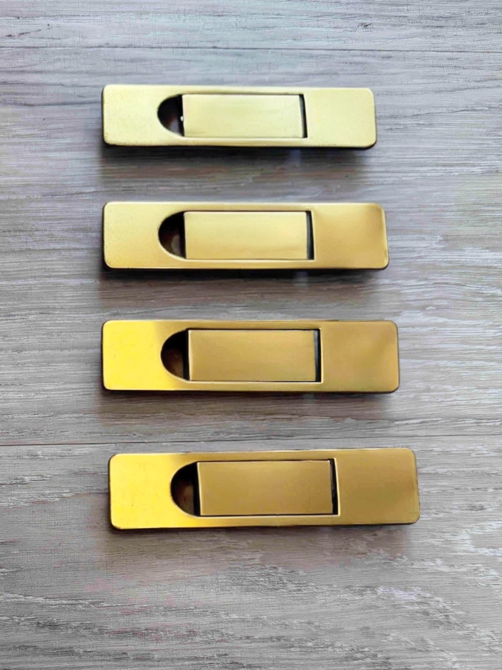 Henredon Scene One Brass Campaign Pulls | KBC N11327 Mid-Century Modern